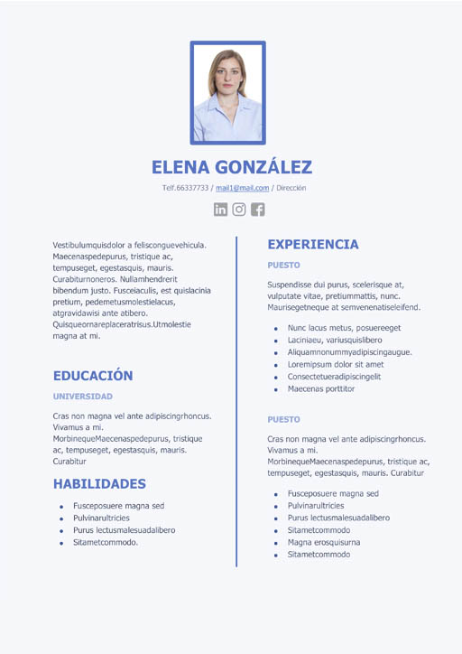 DESCARGAR PLANTILLA CURRICULUM VITAE WORDPAD