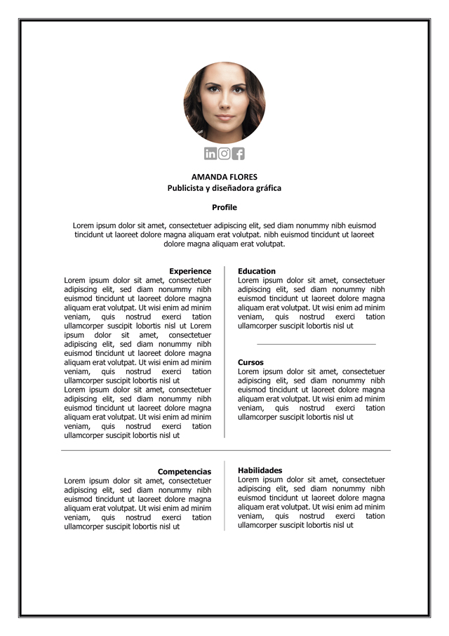 Modelo De Curriculum Vitae En Blanco De Paraguay / 15 Plantillas de currículum para descargar gratis | InfoJobs